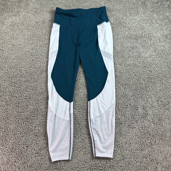 Avia Leggings Womes Small Blue White Pullon Ankle Crop Yoga Ladies 24x24 - Picture 2 of 14